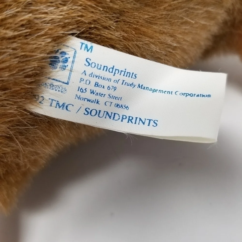 Groundhog Plush Soundprints 1992 Stuffed Animal 90s Wildlife Realistic